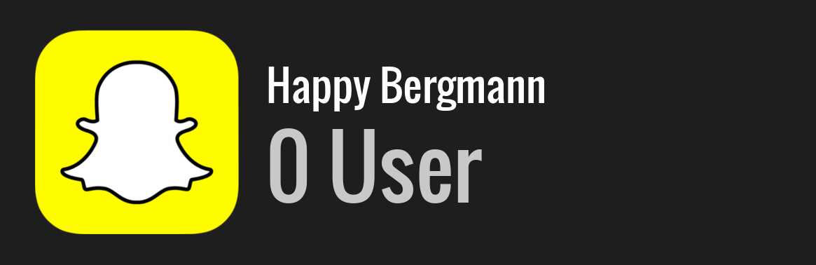 Happy Bergmann snapchat