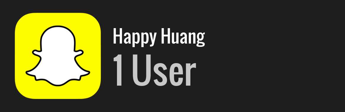 Happy Huang snapchat