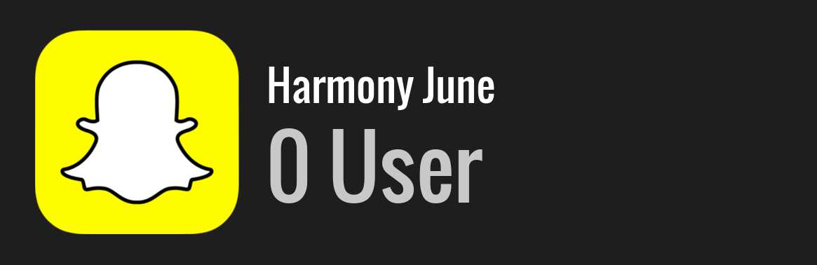 Harmony June snapchat