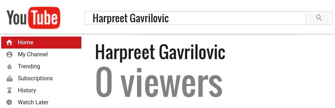 Harpreet Gavrilovic youtube subscribers