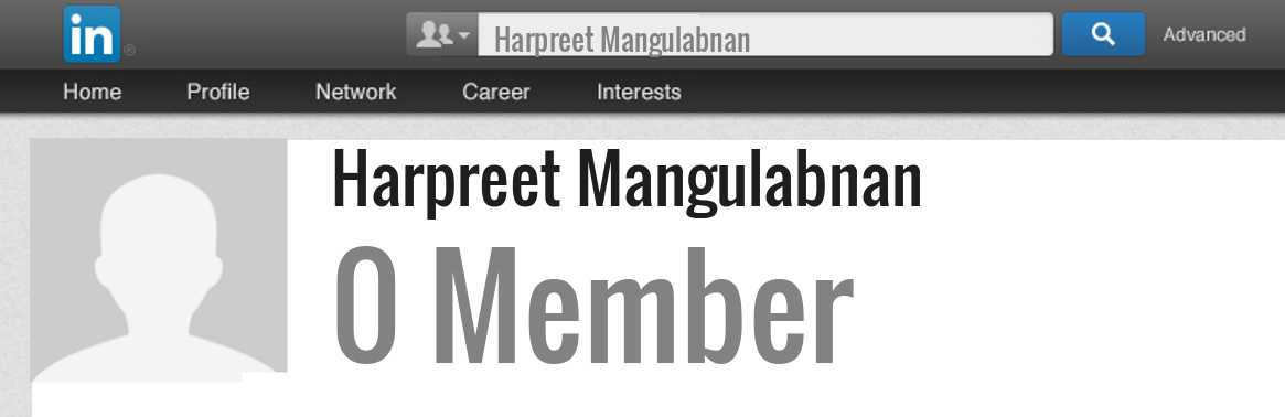 Harpreet Mangulabnan linkedin profile