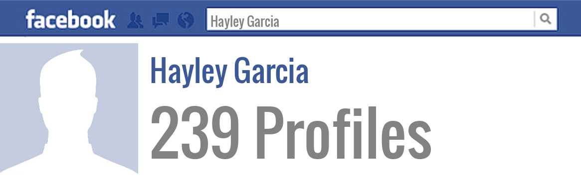 Hayley Garcia facebook profiles