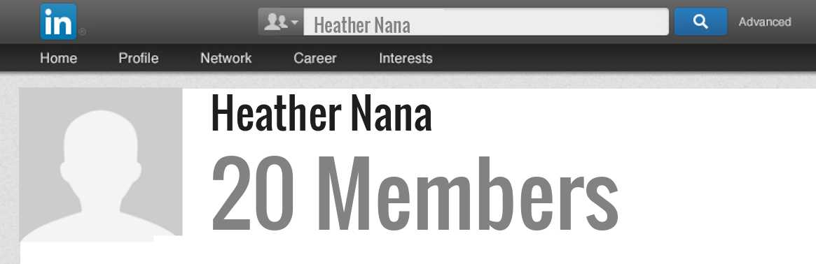 Heather Nana linkedin profile