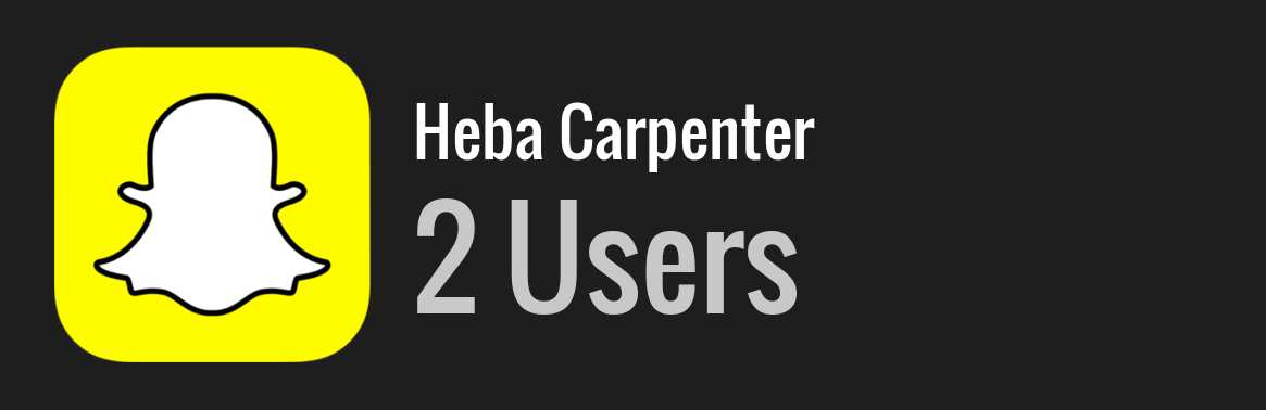 Heba Carpenter snapchat
