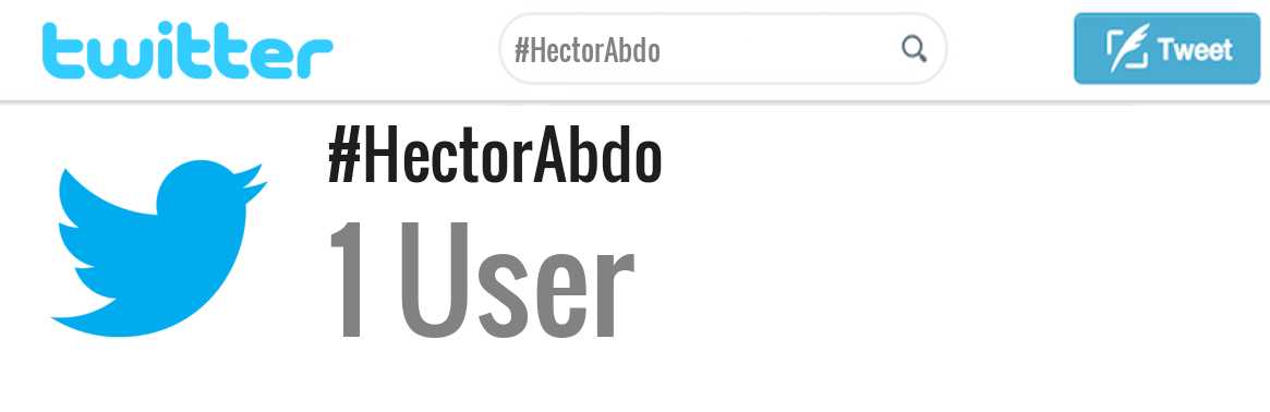 Hector Abdo twitter account