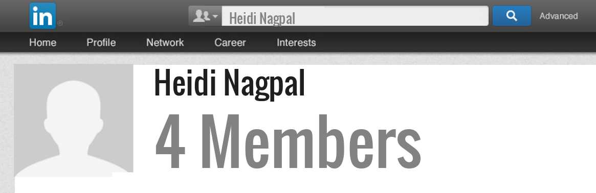 Heidi Nagpal linkedin profile