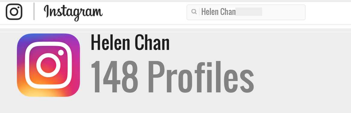 Helen Chan instagram account