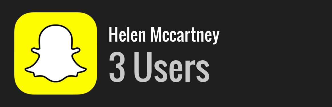 Helen Mccartney snapchat