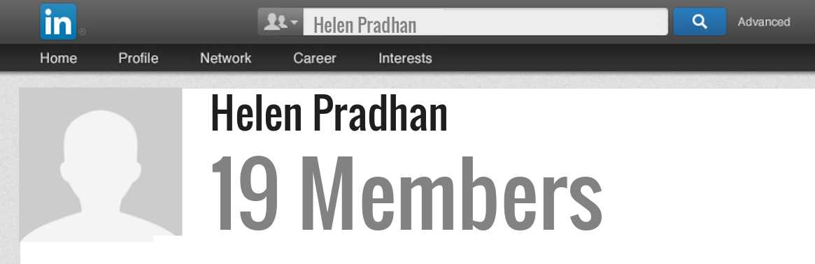 Helen Pradhan linkedin profile