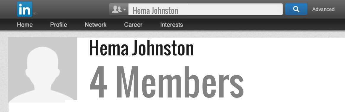Hema Johnston linkedin profile