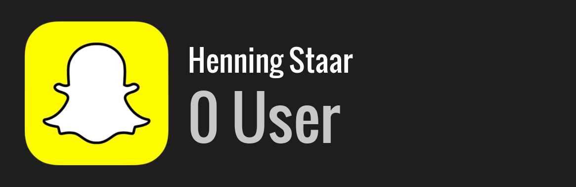 Henning Staar snapchat
