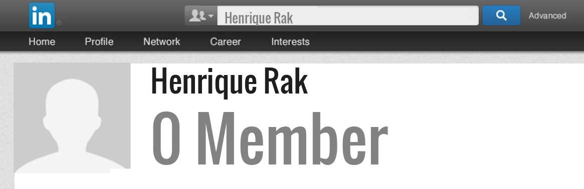 Henrique Rak linkedin profile