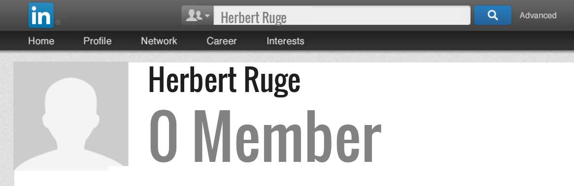 Herbert Ruge linkedin profile