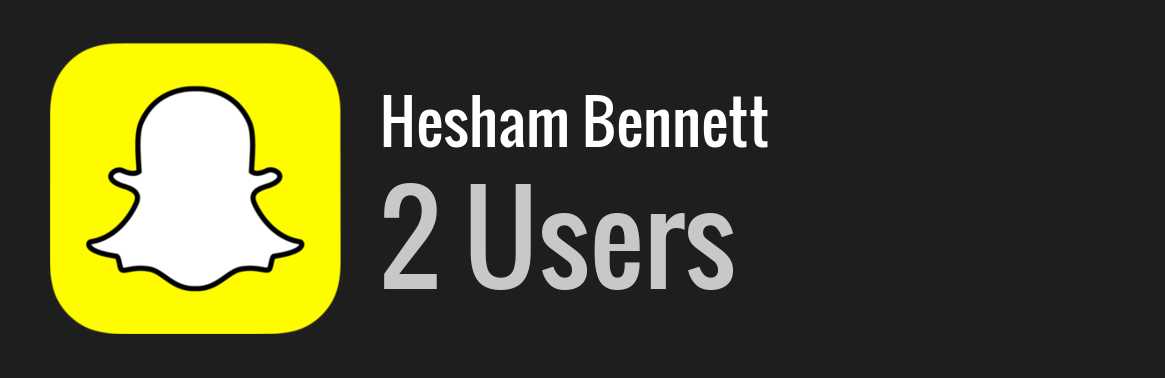 Hesham Bennett snapchat