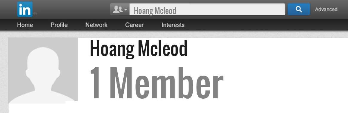 Hoang Mcleod linkedin profile