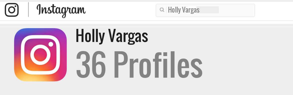 Holly Vargas instagram account