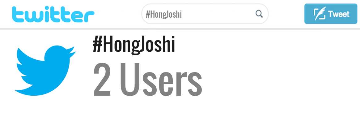 Hong Joshi twitter account