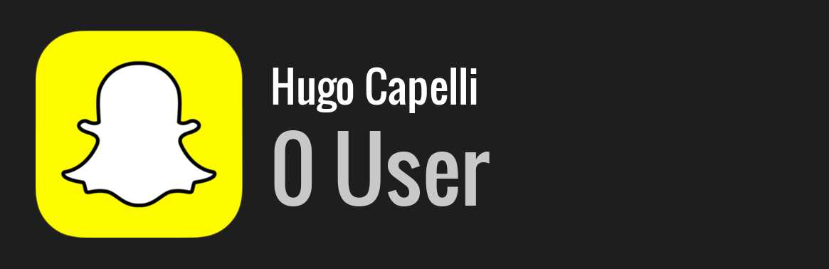 Hugo Capelli snapchat