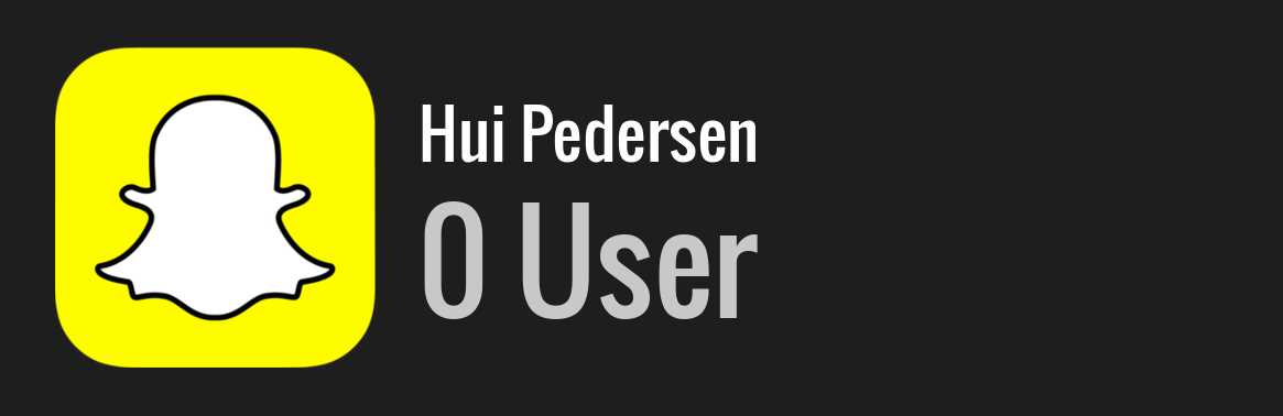 Hui Pedersen snapchat