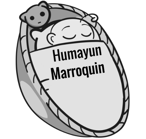 Humayun Marroquin sleeping baby
