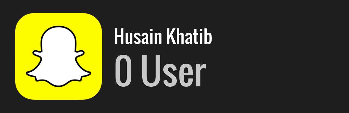 Husain Khatib snapchat