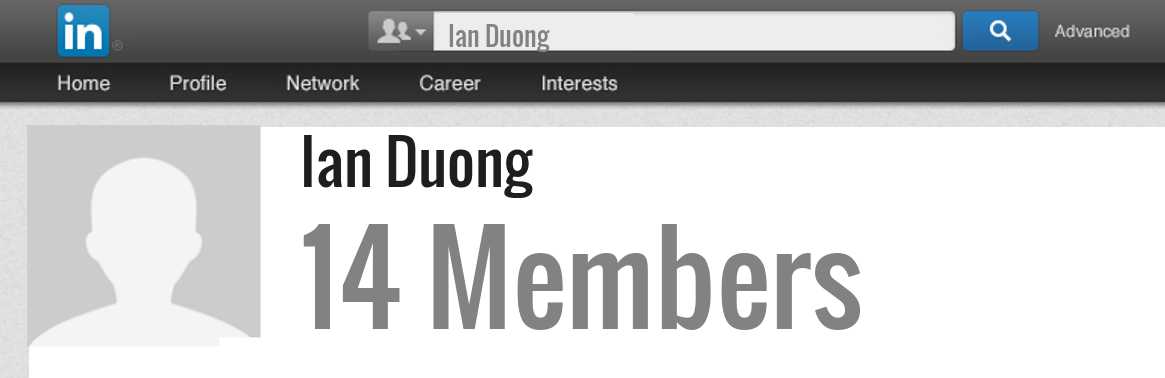 Ian Duong linkedin profile
