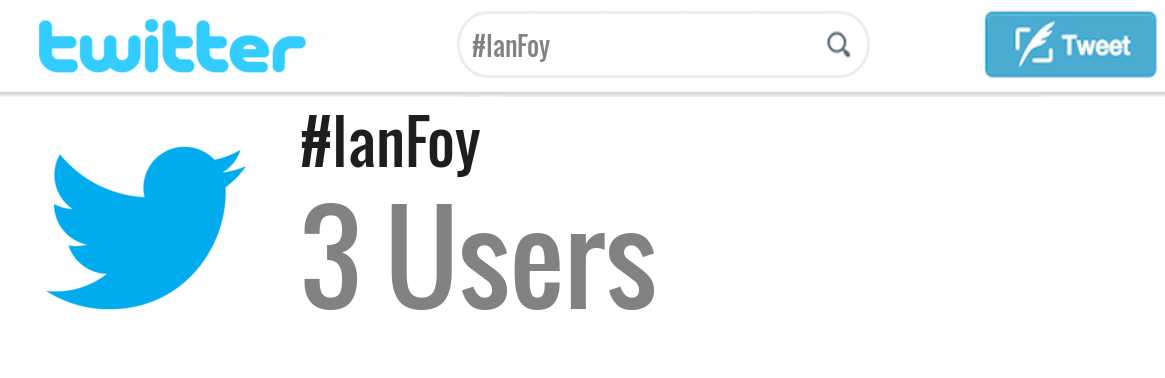 Ian Foy twitter account