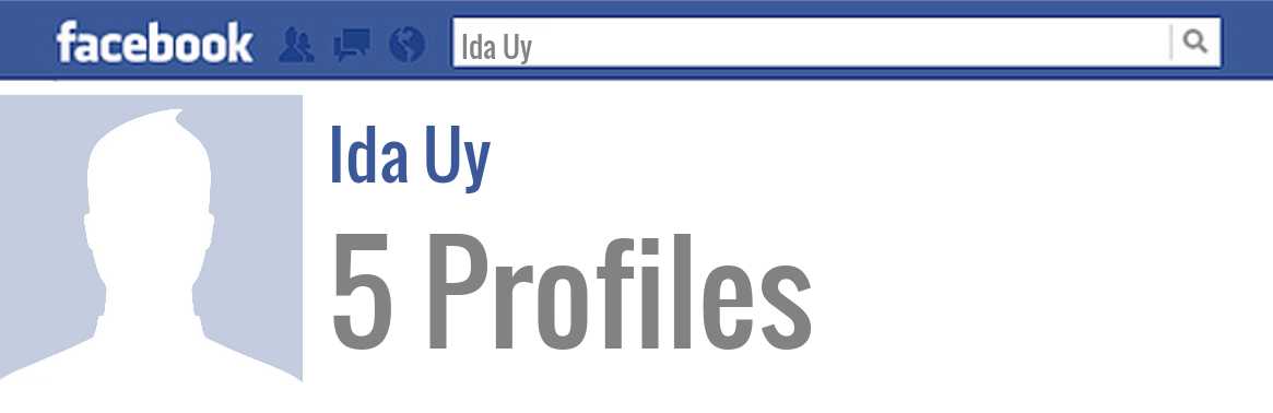Ida Uy facebook profiles