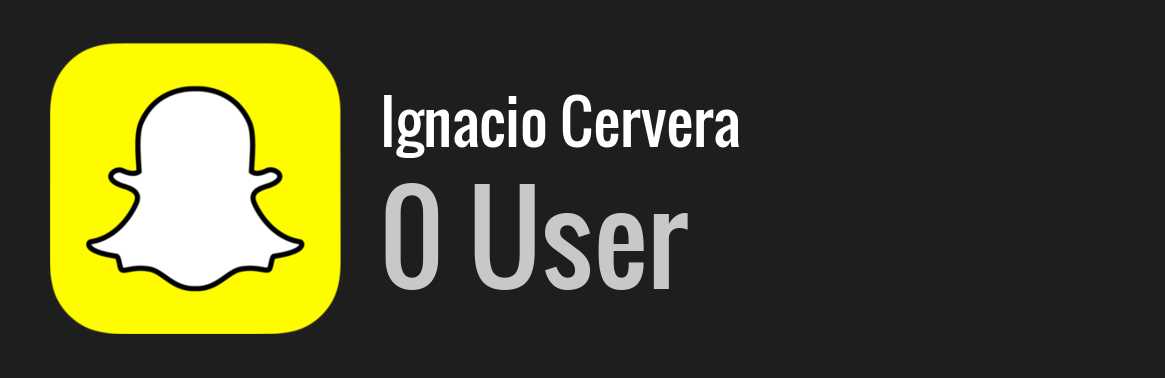 Ignacio Cervera snapchat