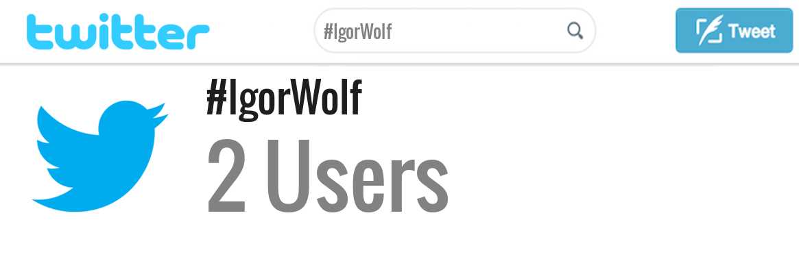 Igor Wolf twitter account