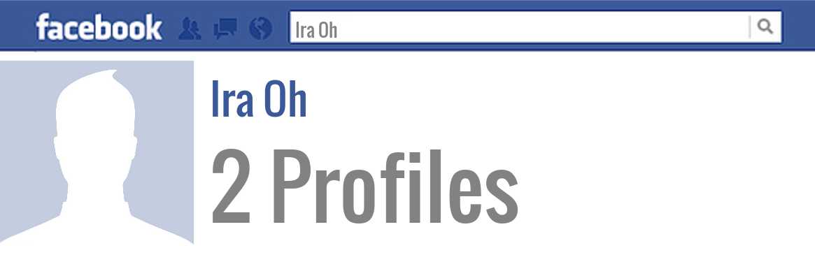 Ira Oh facebook profiles