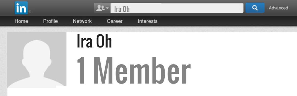 Ira Oh linkedin profile
