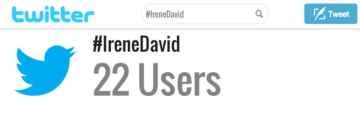 Irene David twitter account
