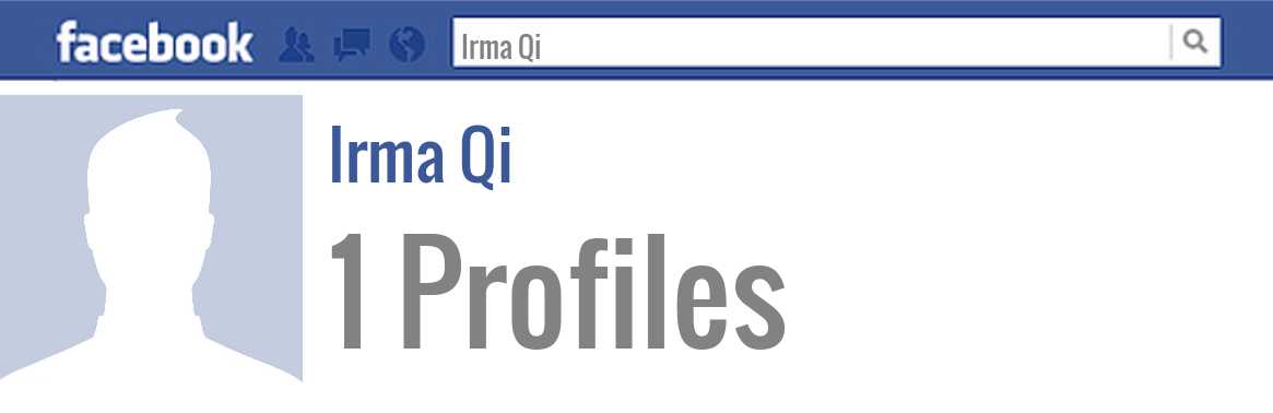 Irma Qi facebook profiles