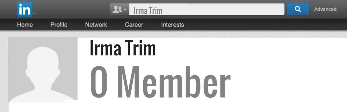 Irma Trim linkedin profile
