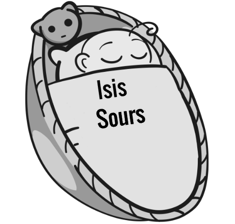 Isis Sours sleeping baby