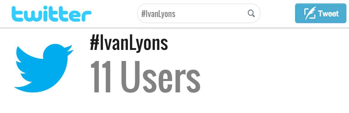 Ivan Lyons twitter account