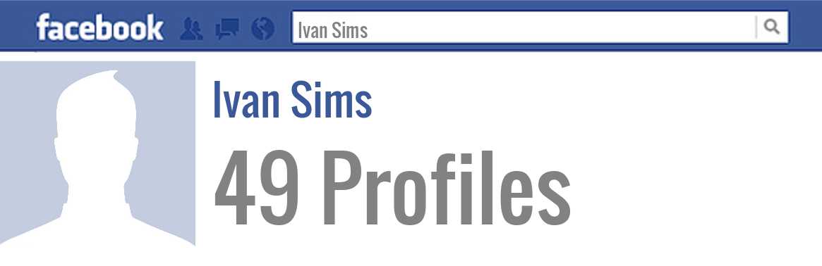 Ivan Sims facebook profiles
