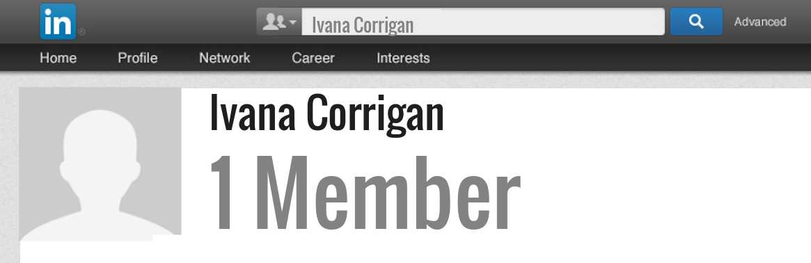 Ivana Corrigan linkedin profile