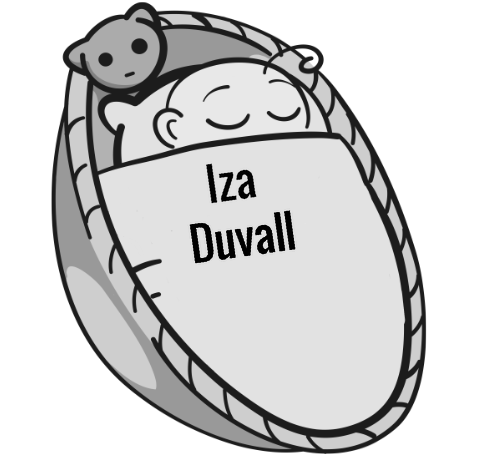 Iza Duvall sleeping baby