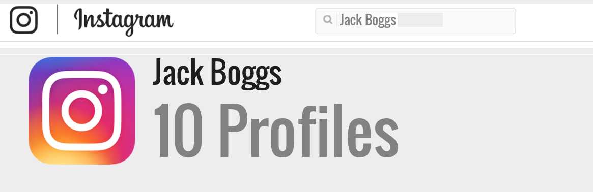 Jack Boggs instagram account