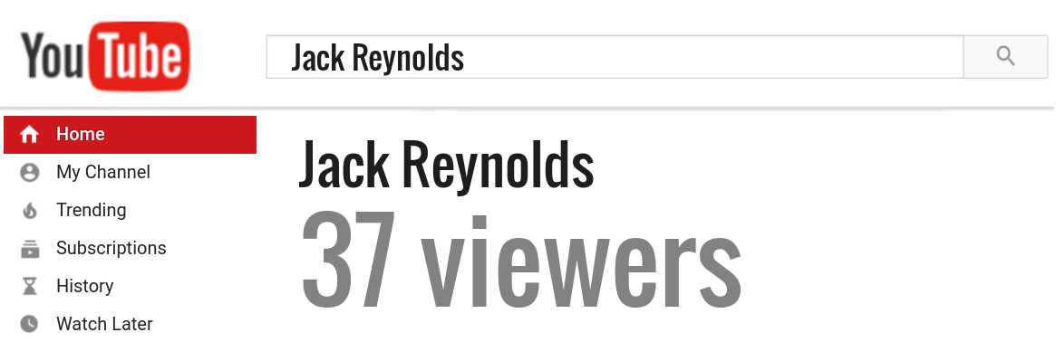 Jack Reynolds youtube subscribers