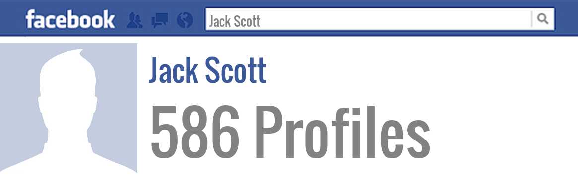 Jack Scott facebook profiles