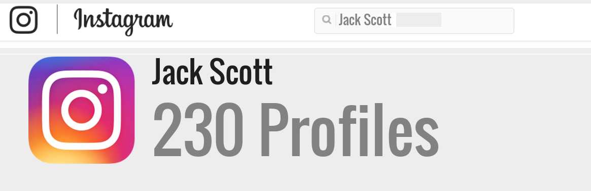 Jack Scott instagram account