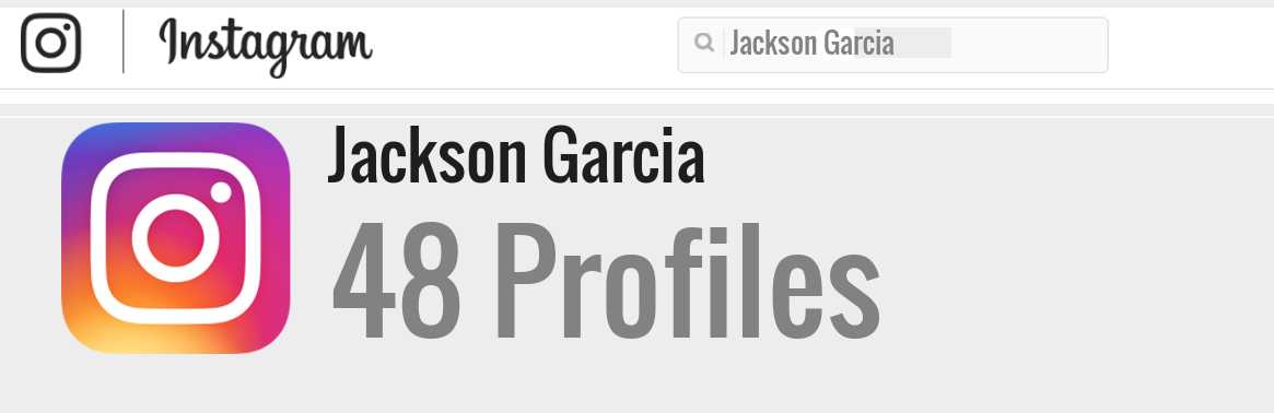Jackson Garcia instagram account