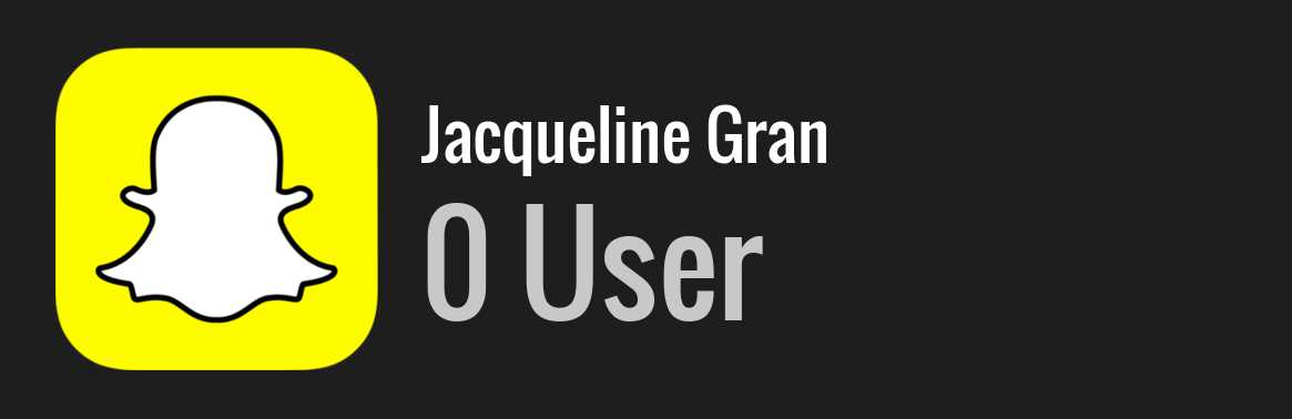 Jacqueline Gran snapchat