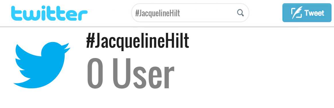 Jacqueline Hilt twitter account