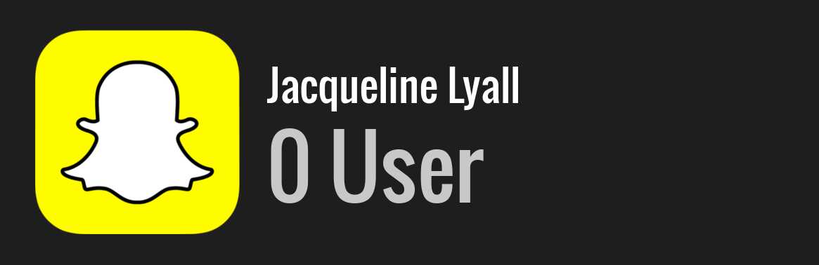 Jacqueline Lyall snapchat