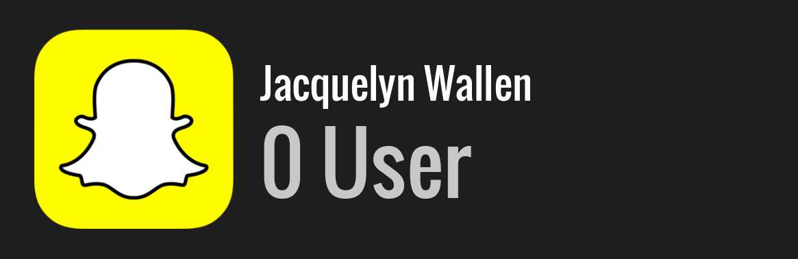 Jacquelyn Wallen snapchat