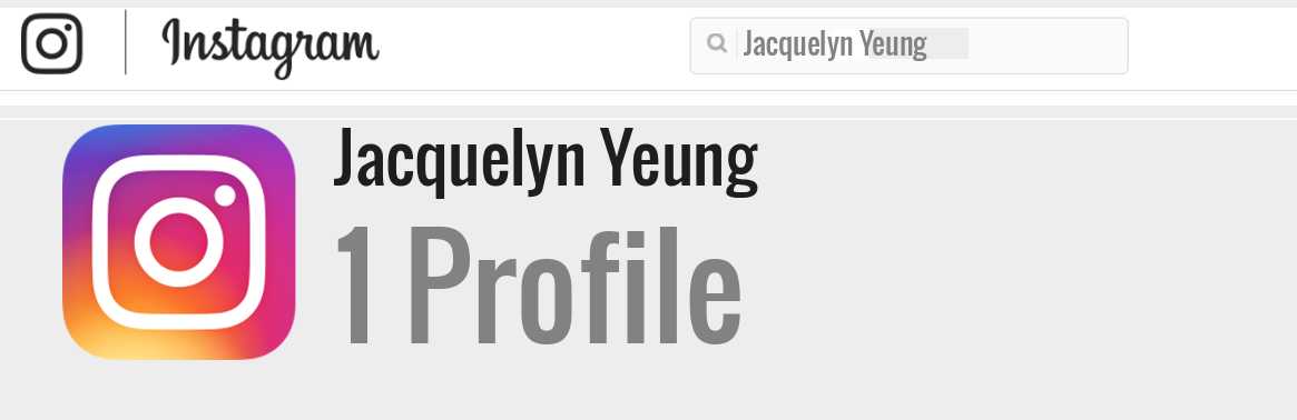 Jacquelyn Yeung instagram account
